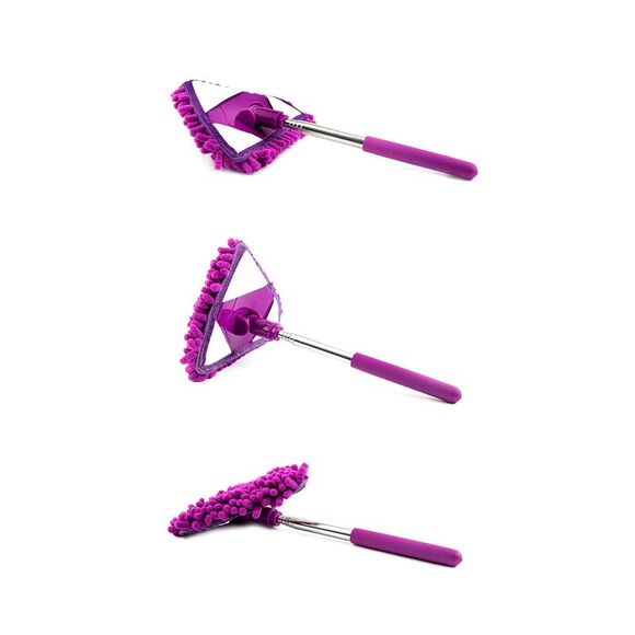 Smart Home Retractable Long Handle Microfiber Dusting Tools with Rotating Heads - Picture 4 of 7